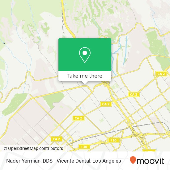 Mapa de Nader Yermian, DDS - Vicente Dental