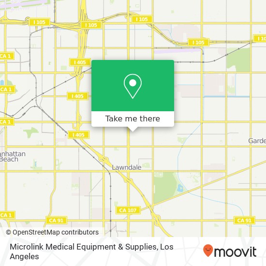 Mapa de Microlink Medical Equipment & Supplies