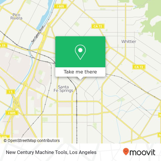 New Century Machine Tools map