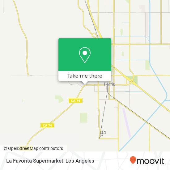 La Favorita Supermarket map