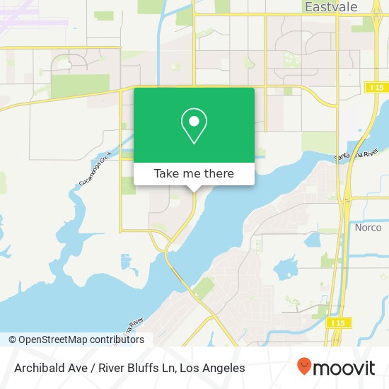 Archibald Ave / River Bluffs Ln map