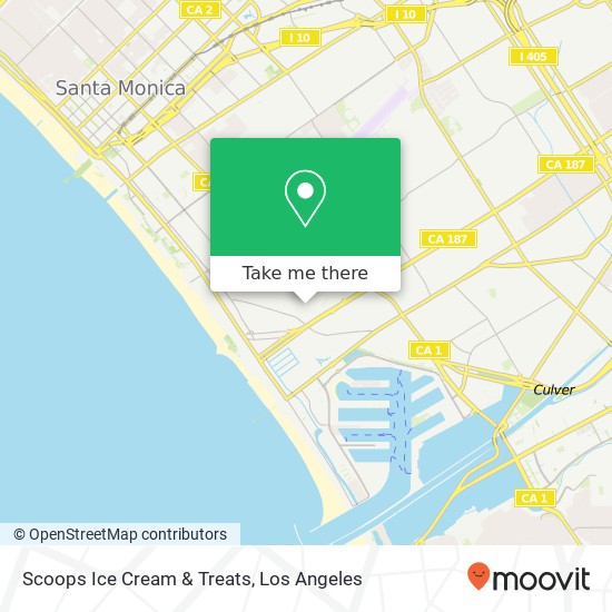 Scoops Ice Cream & Treats map