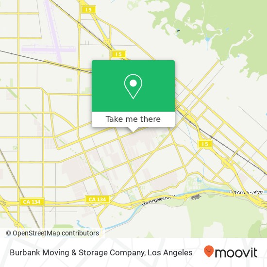 Mapa de Burbank Moving & Storage Company