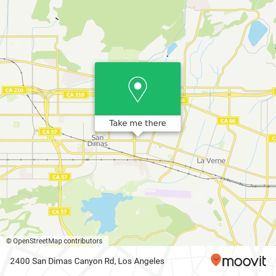 Mapa de 2400 San Dimas Canyon Rd