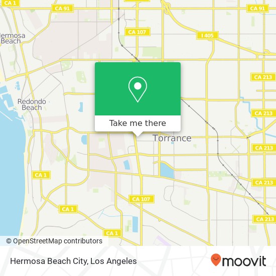 Mapa de Hermosa Beach City
