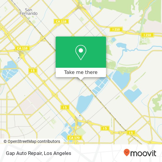 Gap Auto Repair map