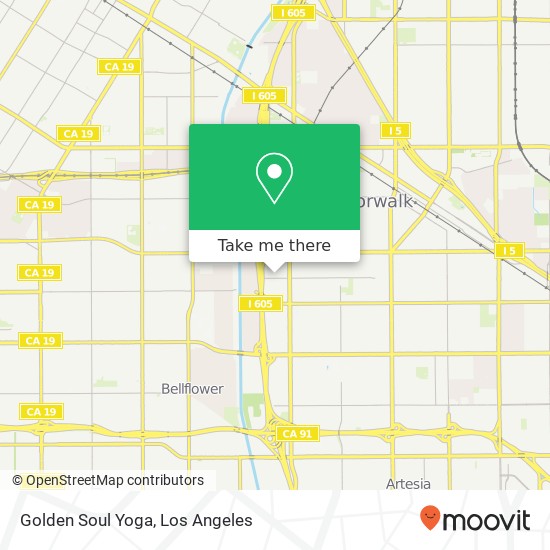 Golden Soul Yoga map