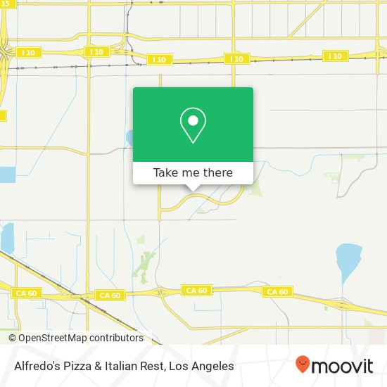 Alfredo's Pizza & Italian Rest map