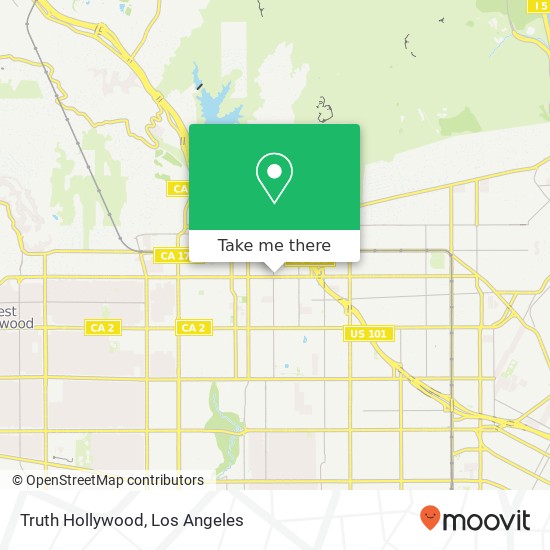 Mapa de Truth Hollywood