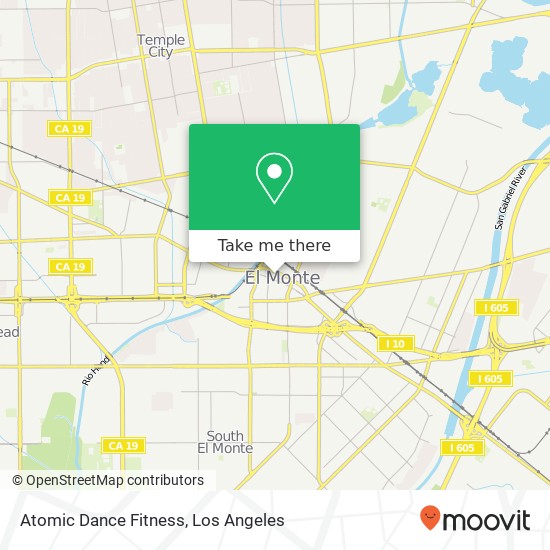 Atomic Dance Fitness map
