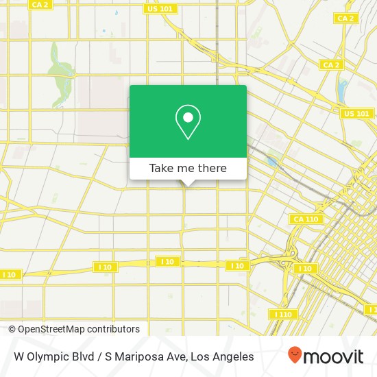 W Olympic Blvd / S Mariposa Ave map