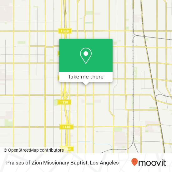 Praises of Zion Missionary Baptist map