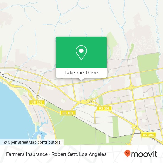 Farmers Insurance - Robert Sett map