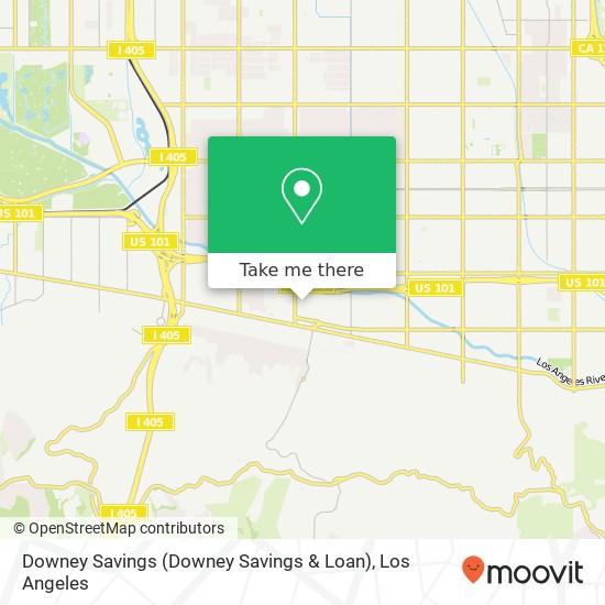 Mapa de Downey Savings (Downey Savings & Loan)