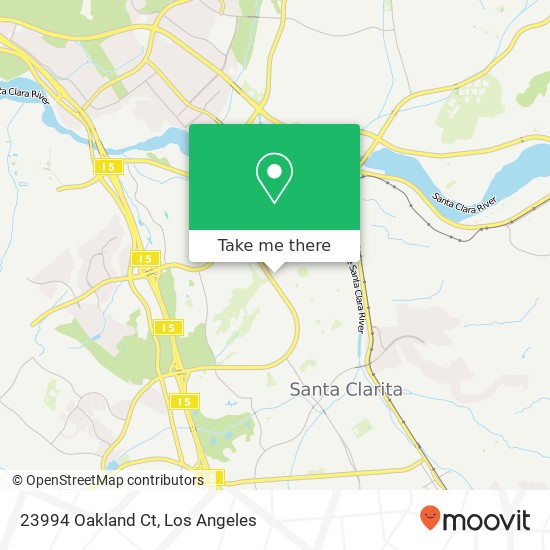 Mapa de 23994 Oakland Ct