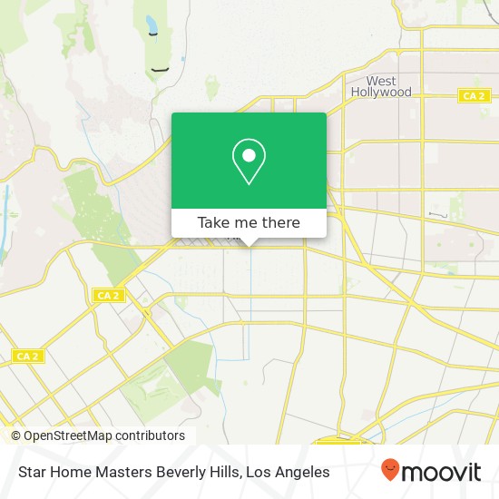 Mapa de Star Home Masters Beverly Hills