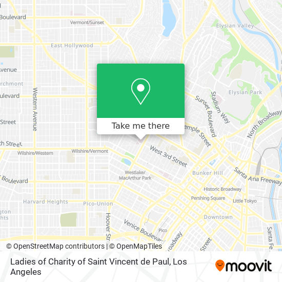 Ladies of Charity of Saint Vincent de Paul map