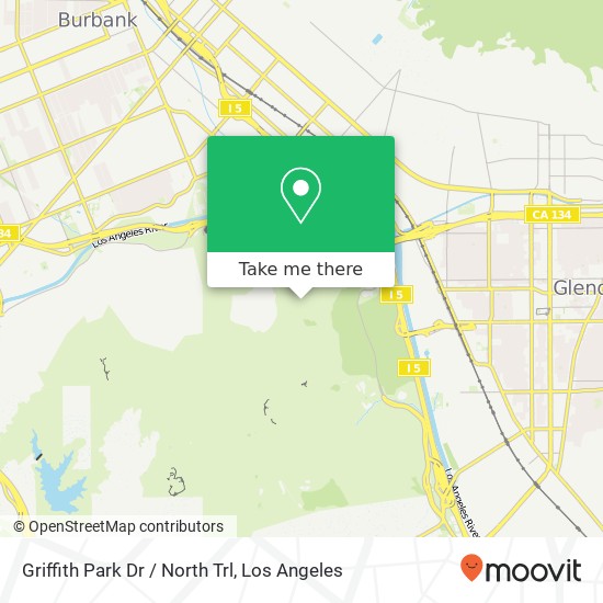 Mapa de Griffith Park Dr / North Trl