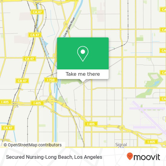 Mapa de Secured Nursing-Long Beach