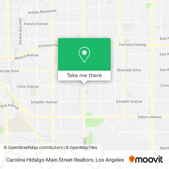 Carolina Hidalgo-Main Street Realtors map