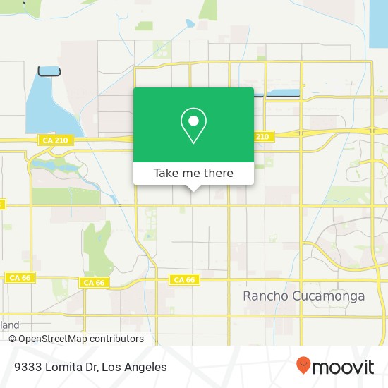 Mapa de 9333 Lomita Dr