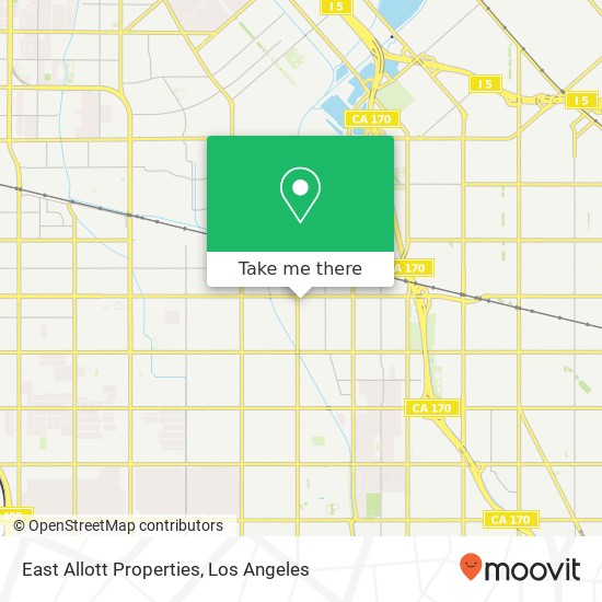 Mapa de East Allott Properties
