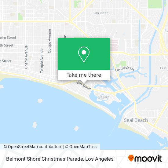 Belmont Shore Christmas Parade map