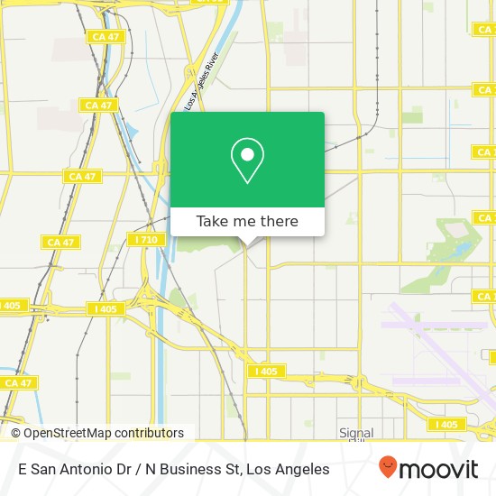E San Antonio Dr / N Business St map