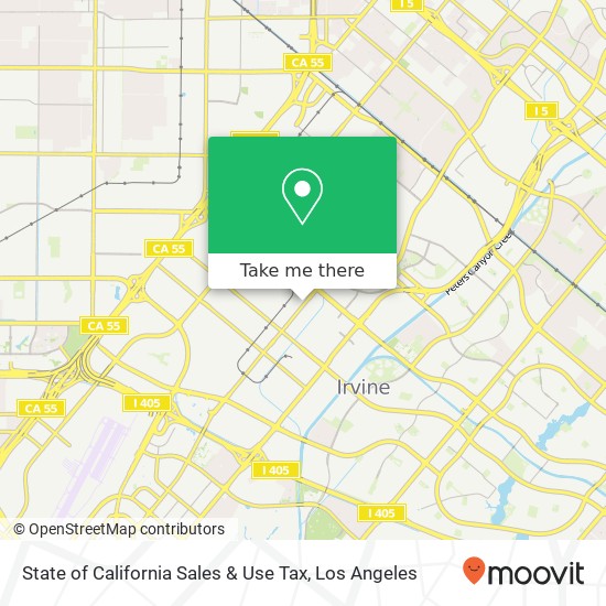 State of California Sales & Use Tax map