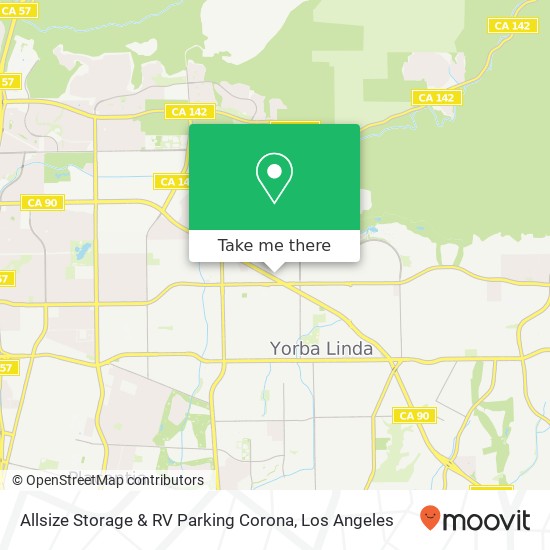Mapa de Allsize Storage & RV Parking Corona