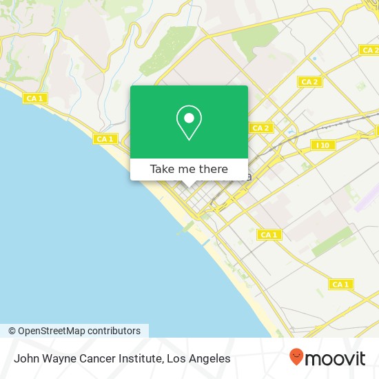 John Wayne Cancer Institute map