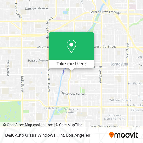B&K Auto Glass Windows Tint map
