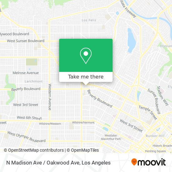 N Madison Ave / Oakwood Ave map