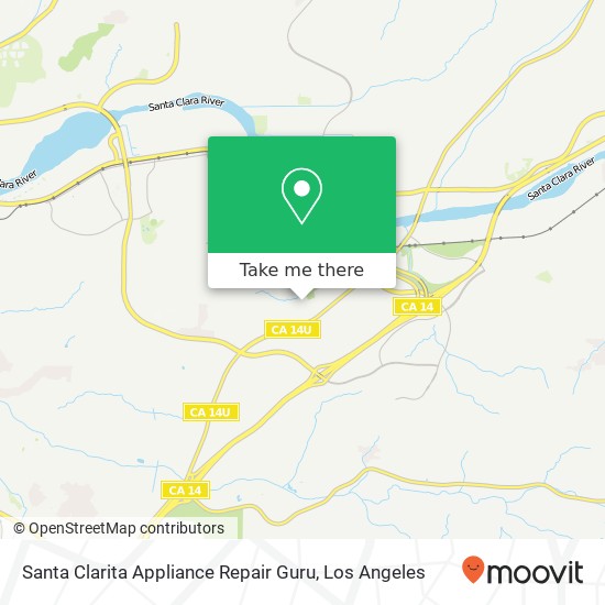 Santa Clarita Appliance Repair Guru map