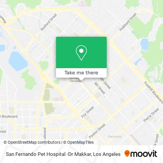 San Fernando Pet Hospital -Dr Makkar map