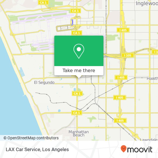 LAX Car Service map