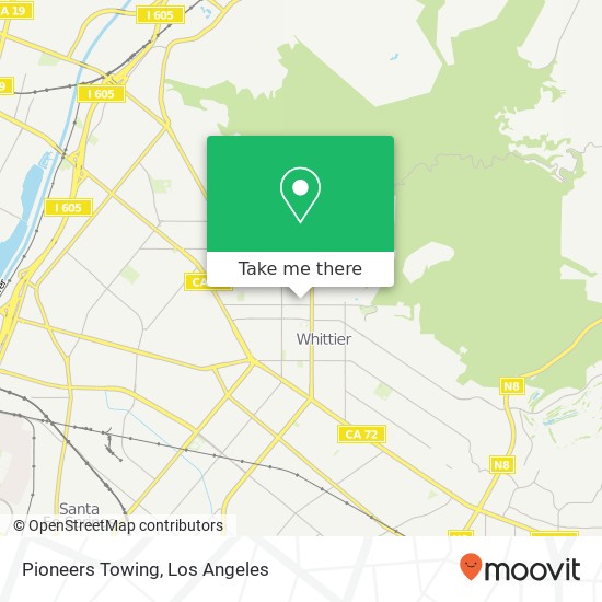 Pioneers Towing map