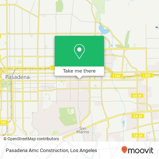 Mapa de Pasadena Amc Construction