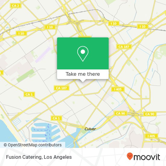 Fusion Catering map