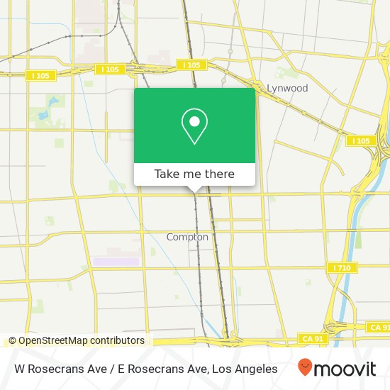 Mapa de W Rosecrans Ave / E Rosecrans Ave