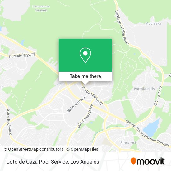 Coto de Caza Pool Service map