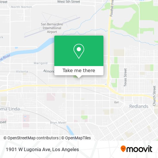 1901 W Lugonia Ave map
