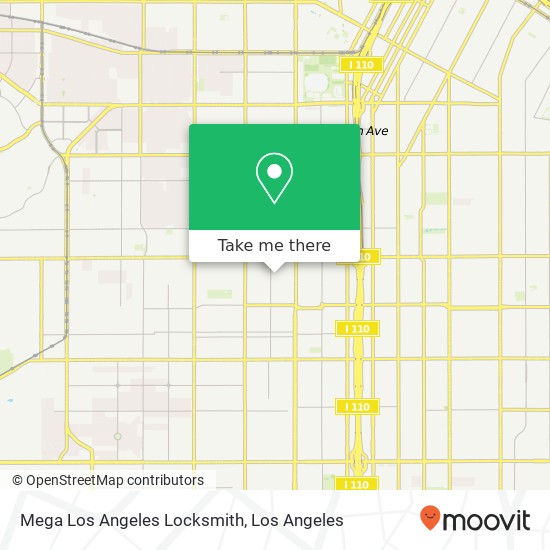 Mapa de Mega Los Angeles Locksmith