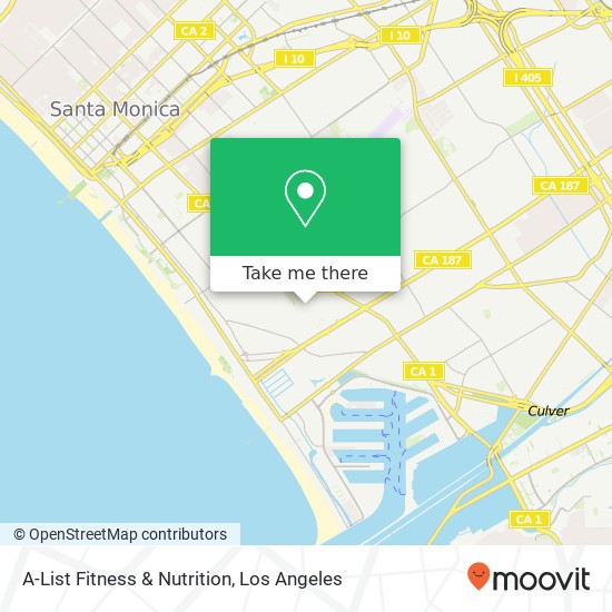 Mapa de A-List Fitness & Nutrition