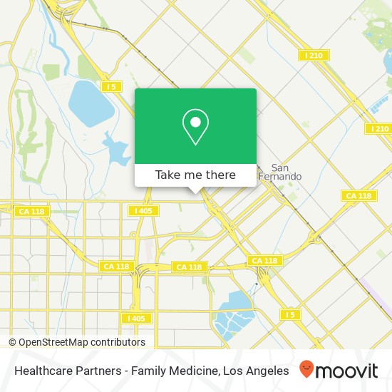 Healthcare Partners - Family Medicine map