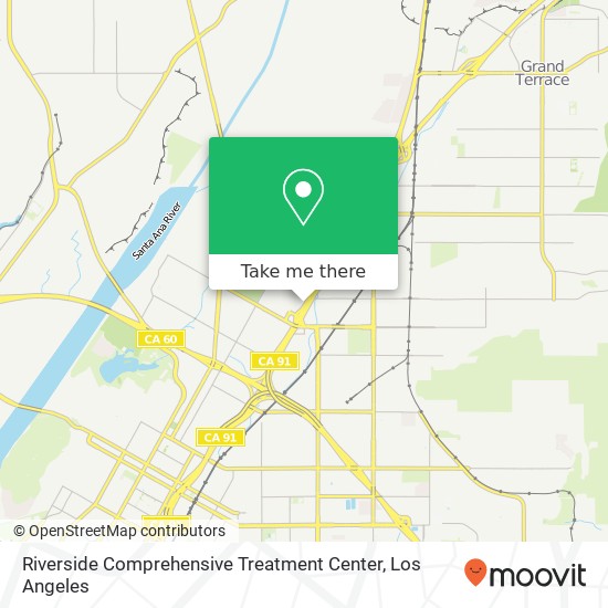 Riverside Comprehensive Treatment Center map