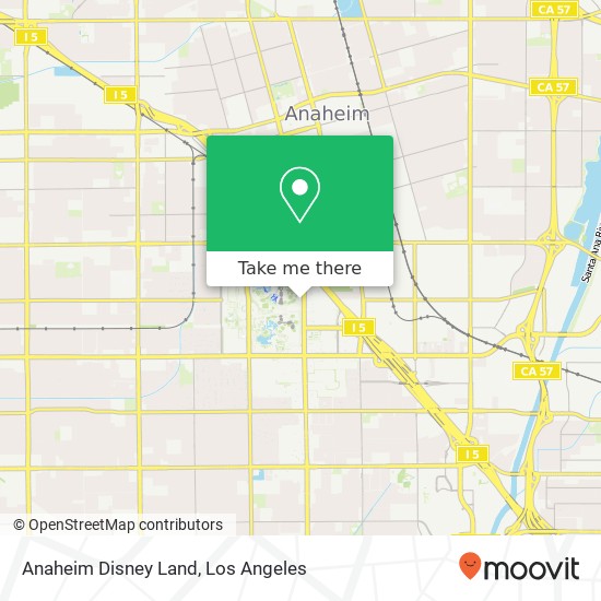 Anaheim Disney Land map