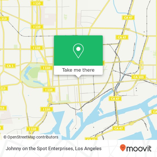 Mapa de Johnny on the Spot Enterprises