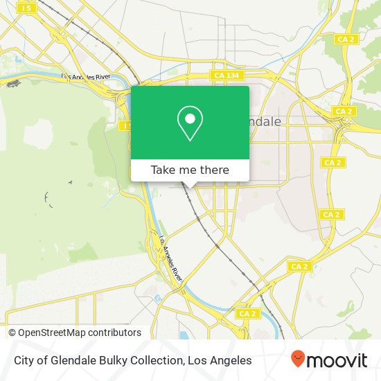 City of Glendale Bulky Collection map