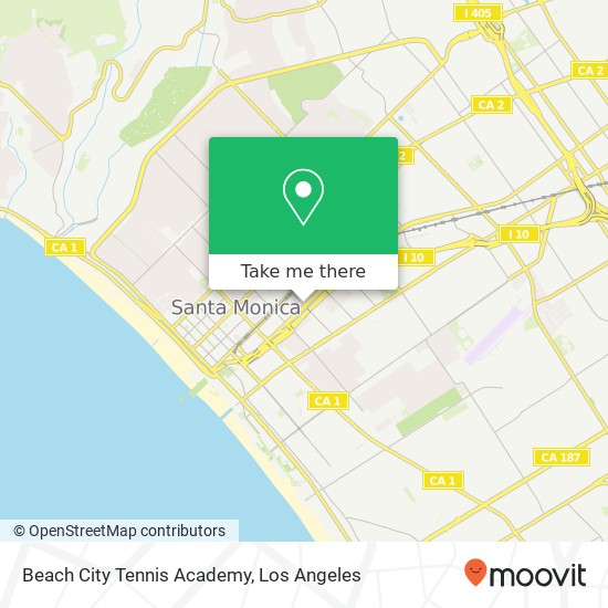 Mapa de Beach City Tennis Academy